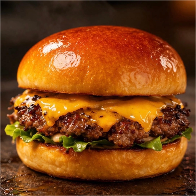 Broodje crispy cheese burger